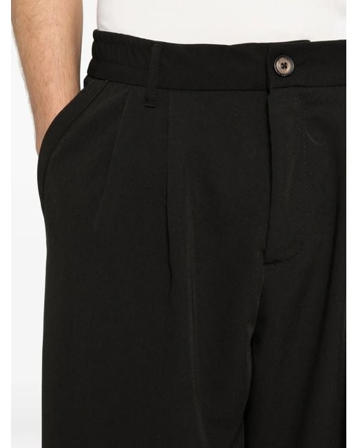 Imperial Black Pleated Trousers for men