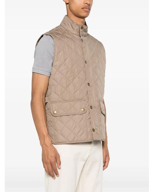 Barbour Natural Lowerdale Quilted Gilet for men