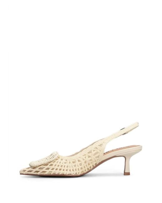 Bibi Lou Natural Hazel Slingback Pumps
