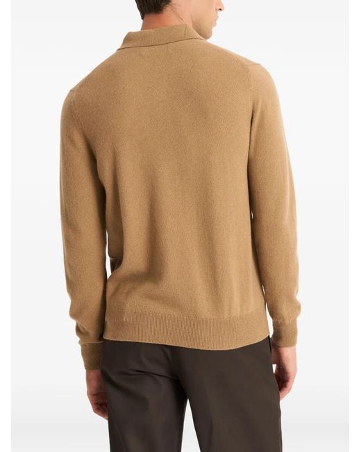 Pringle of Scotland Natural Cashmere Polo Shirt for men