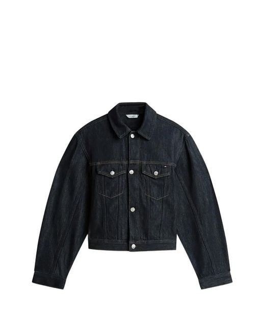 Tommy Hilfiger Blue Veste À Boutonnière
