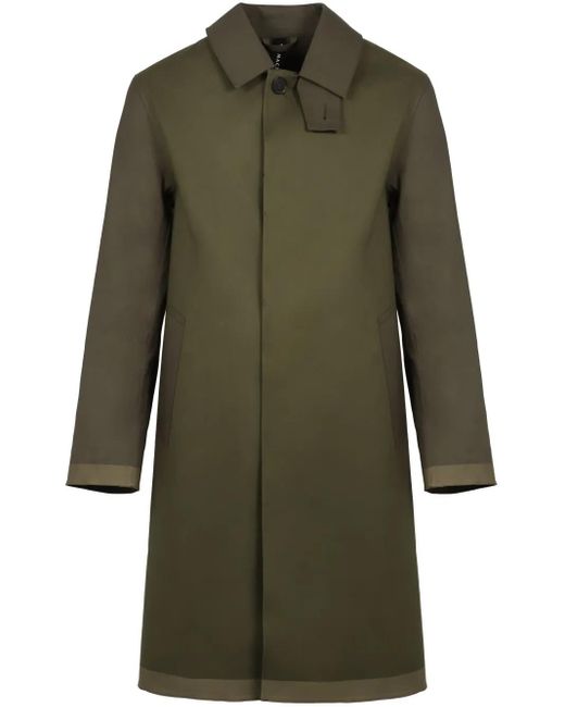 Mackintosh Green Cotton Trench Coat for men