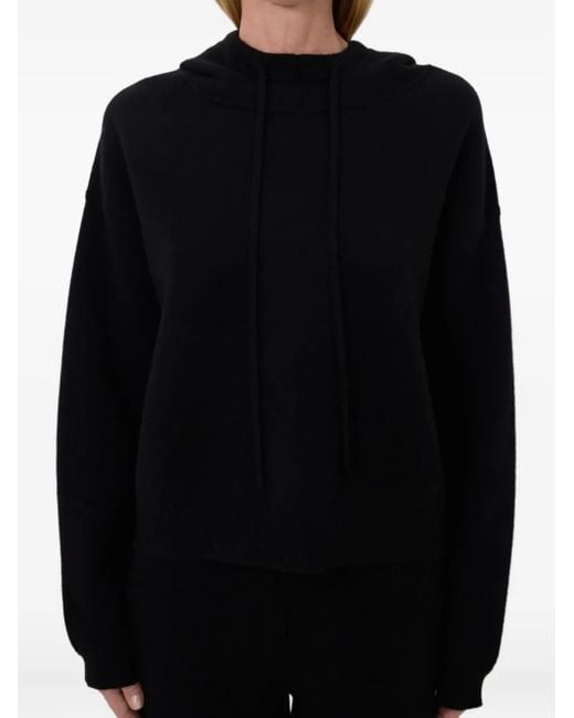 Loulou de Saison Black Sarla Lds Hooded Top