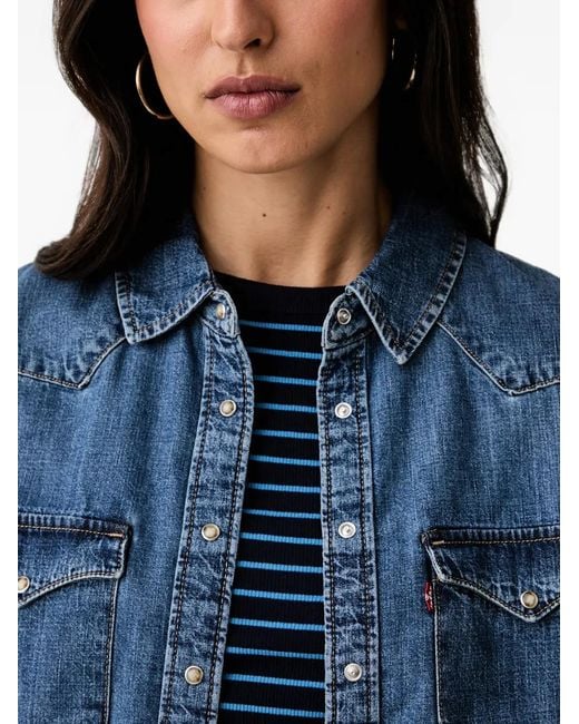 Levi's Blue Heritage Western-Style Denim Shirt