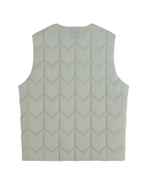 Maison Kitsuné Gray Quilted Vest for men