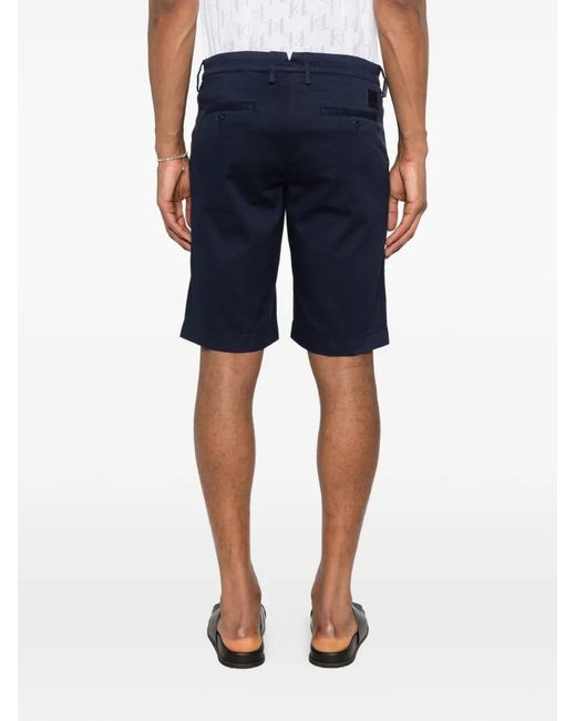 Jacob Cohen Blue Button Cotton Shorts for men