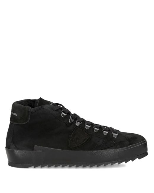 Zapatillas altas de ante Philippe Model de hombre de color Black