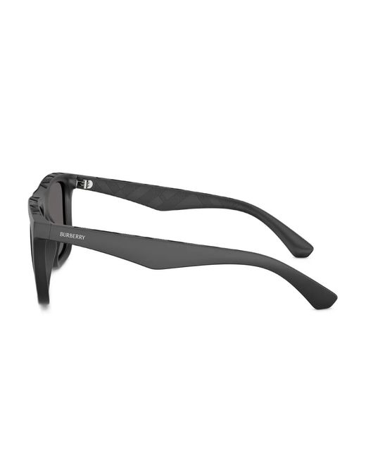 Burberry Gray Matte Square Sunglasses for men