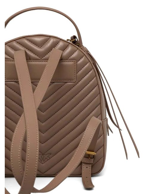 Pinko Natural Love Chevron Backpack