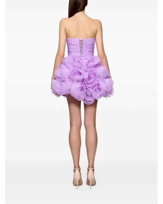 Abito Corto Senza Spalline di Ana Radu in Purple