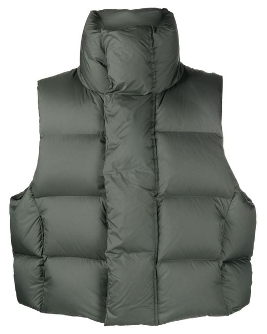 Entire studios Green Padded Quilted Down Gilet