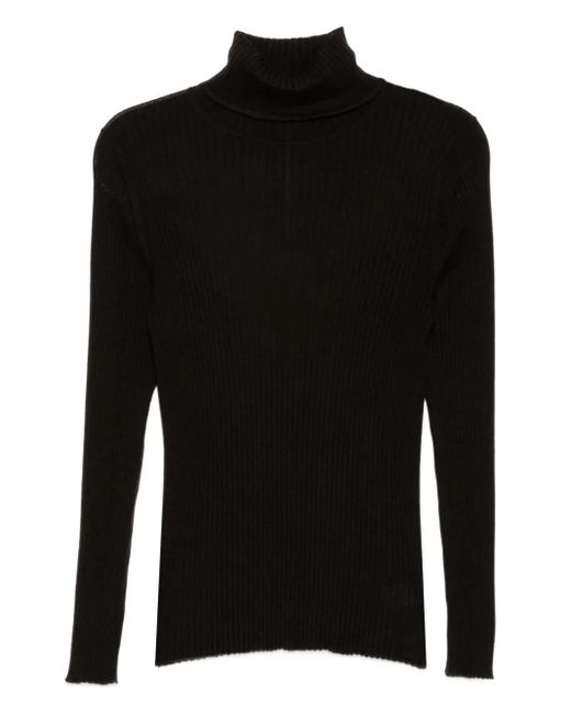 N.Peal Cashmere タートルネック セーター Black