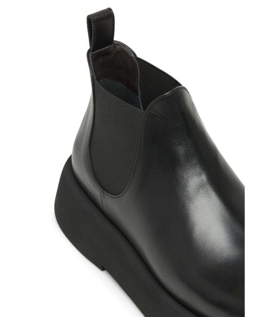 Marsèll Black Gommellone Leather Chelsea Boots for men