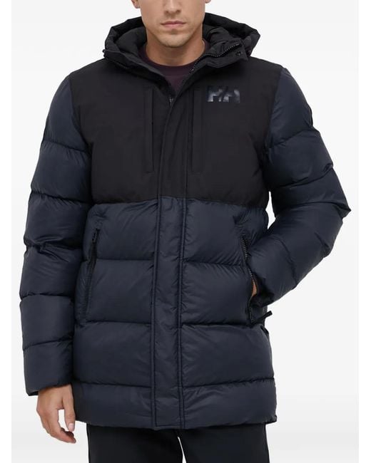 Helly Hansen Blue Hooded Puffer Jacket for men