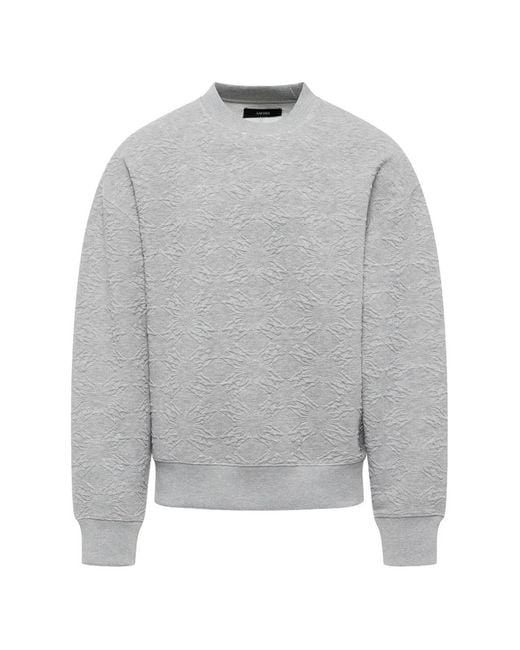 Amiri Gray Ma Quad Oversized Sweater for men