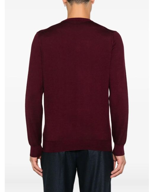 Pull À Col Rond Fedeli pour homme en coloris Purple
