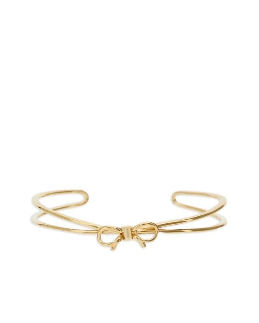 Ferragamo Metallic Bow Bangle Bracelet