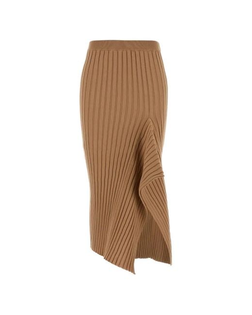 Stella McCartney Natural Ribbed Skirt