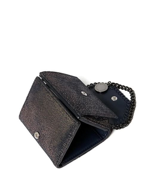 Stella McCartney Gray Falabella Glittered Wallet