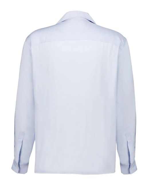 BAZISZT Blue Embroidered Shirt for men