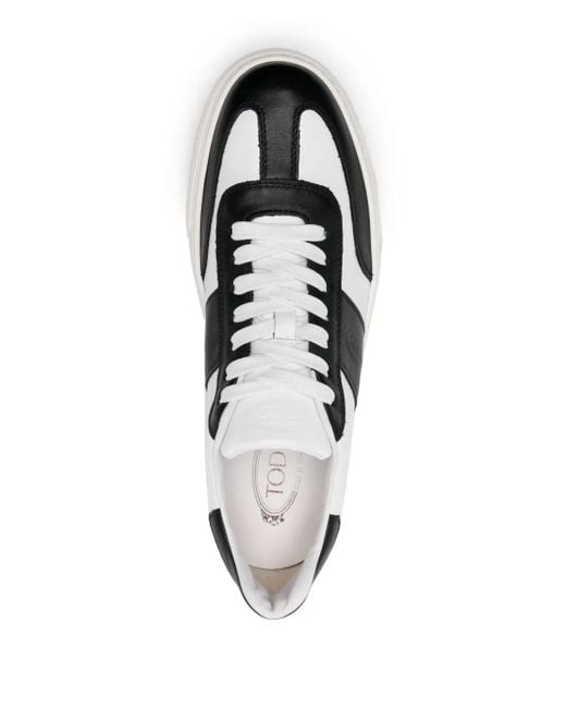 Tod's White Logo-Debossed Sneakers for men