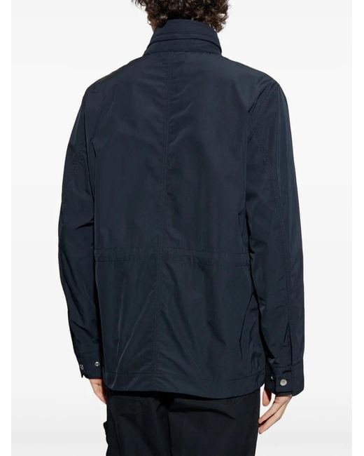 Stone Island Blue Padded Micro Twill Jacket for men