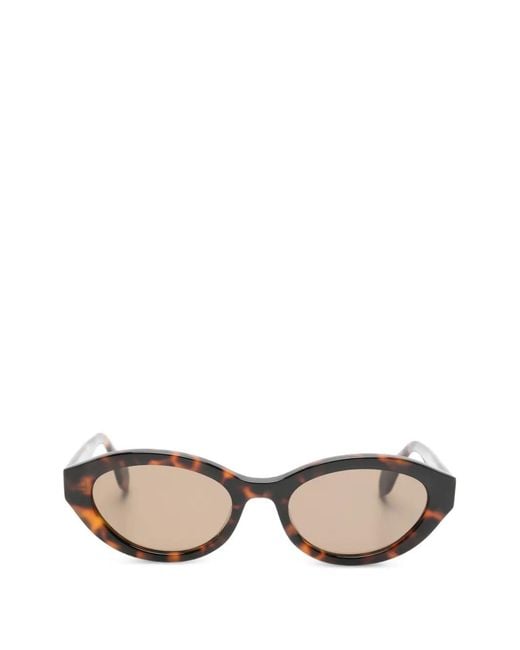 Gigi Studios Brown Mila Cat-Eye Sunglasses