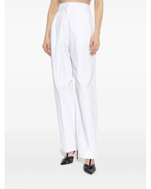 Sportmax White Leone Pants