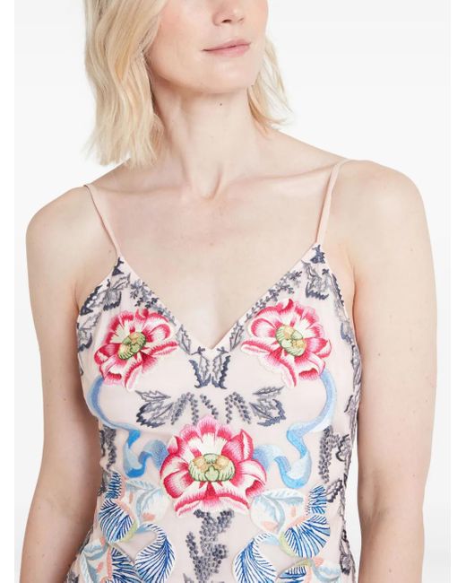Temperley London White Bilbao Strappy Midi Dress