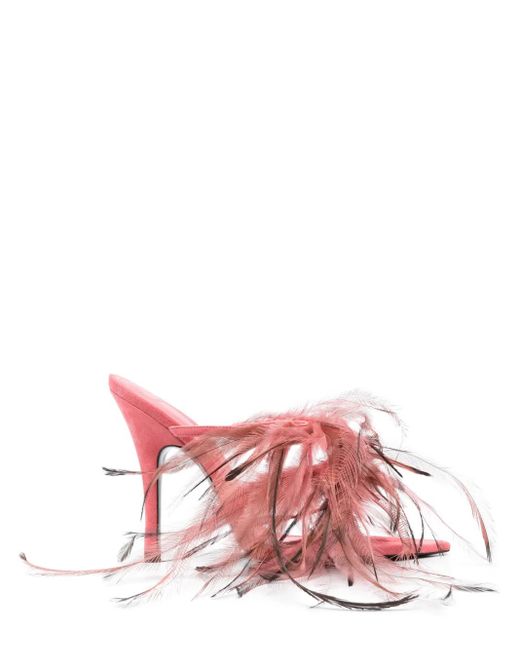 Sandales Judy 105 Mm En Cuir The Attico en coloris Pink