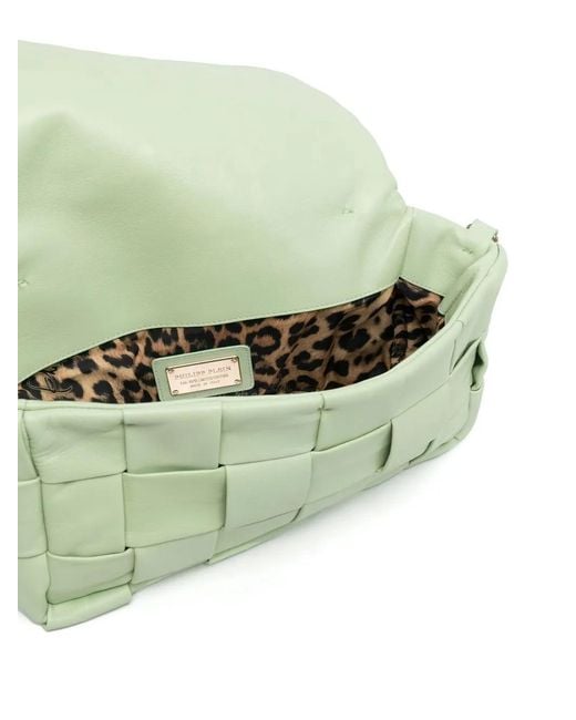 Philipp Plein Green Interwined-Design Shoulder Bag