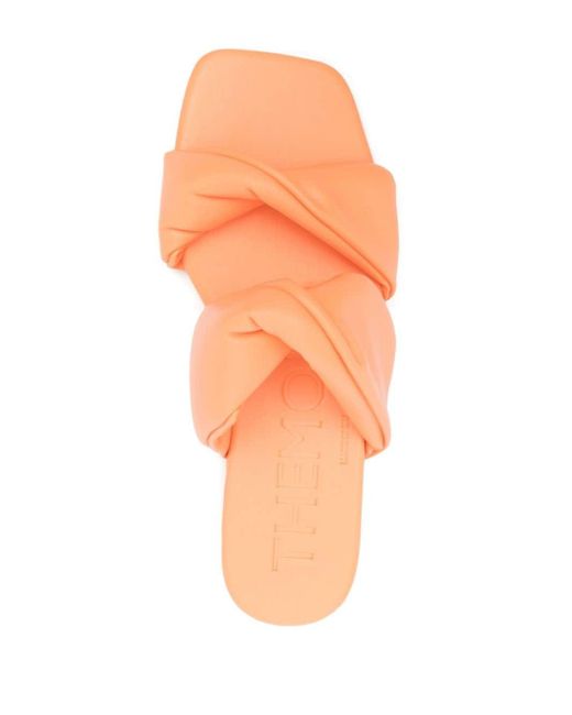 THEMOIRÈ Pink Twist-detail Sandals