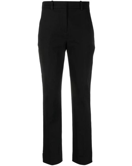 Calvin Klein Black Cropped Gabardine Trousers