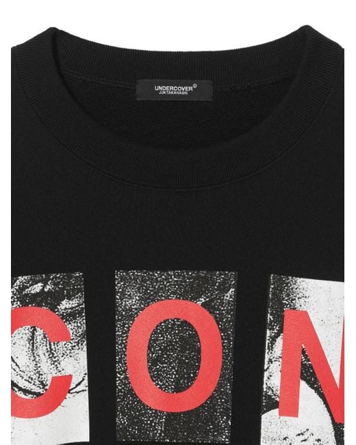 Undercover Black Printed Sweatshirt for men