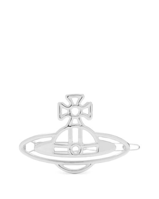 Vivienne Westwood White Thin Line Hair Clip