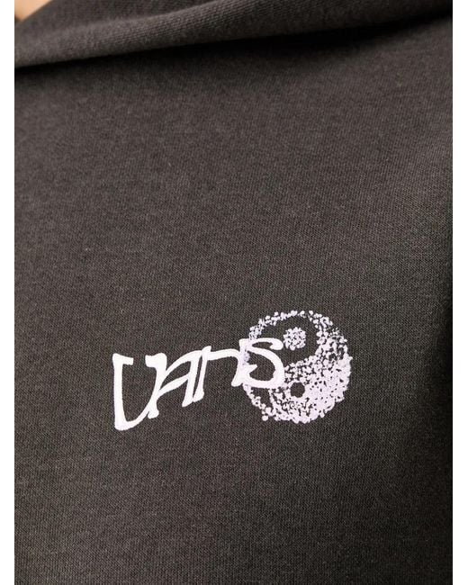 Vans Black Graphic-Print Drawstring Hoodie