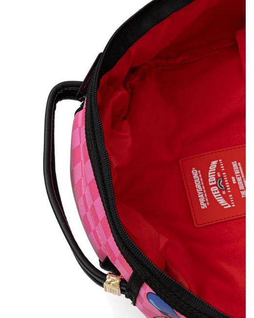 Sprayground Pink Graphic-Print Backpack