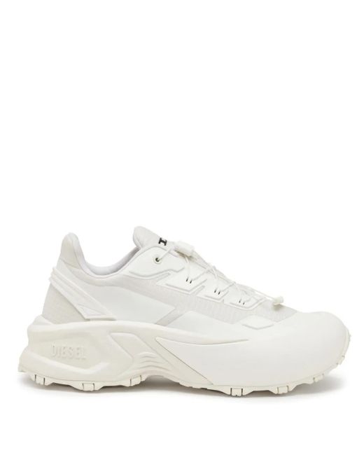 DIESEL White D-Cage Runner Sneakers for men