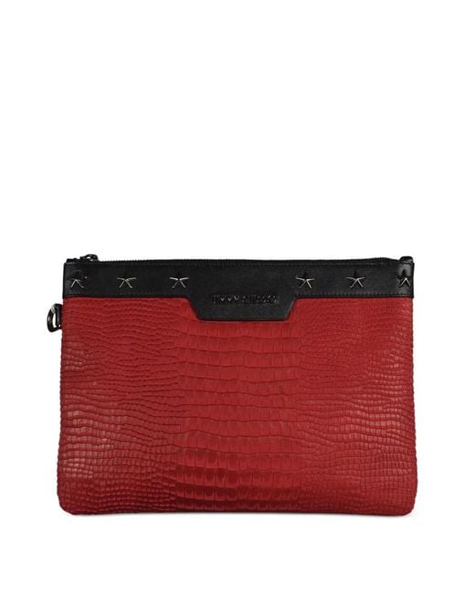 Jimmy Choo Red Derek Clutch Bag for men