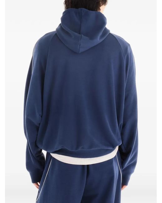 New Balance Blue Trackside French-Terry Hoodie for men