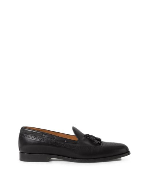 Loro Piana Black Serge Walk Loafers for men