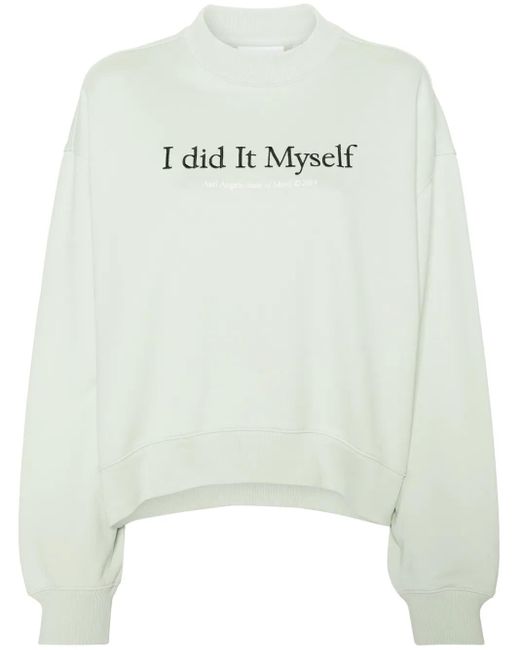 Axel Arigato White I Did It Myself Organic Cotton Sweatshirt