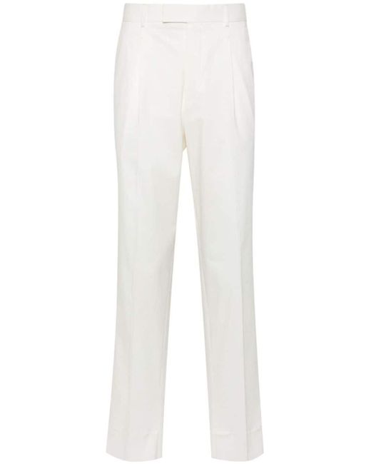 Pantalones chinos de talle medio Zegna de hombre de color White