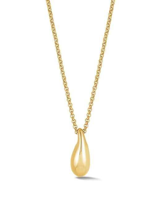Dower & Hall Metallic Small Pebble Droplet Pendant