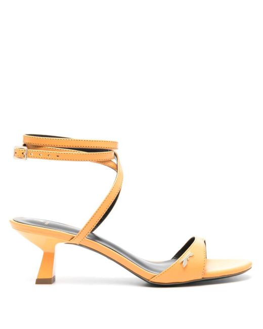 Patrizia Pepe Natural 55mm Leather Sandals