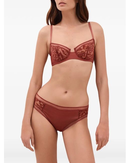 Eres Pampille Lace-Embroidered Bra