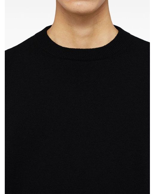 Maglione girocollo di Jil Sander in Black da Uomo