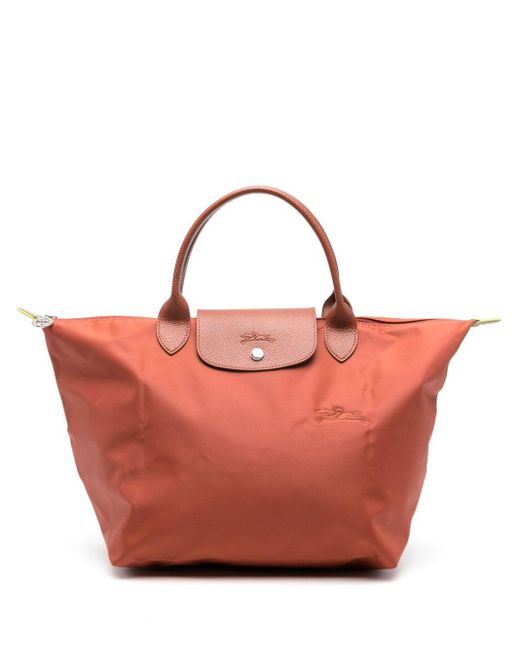 Longchamp Pink Medium Le Pliage Green Tote Bag