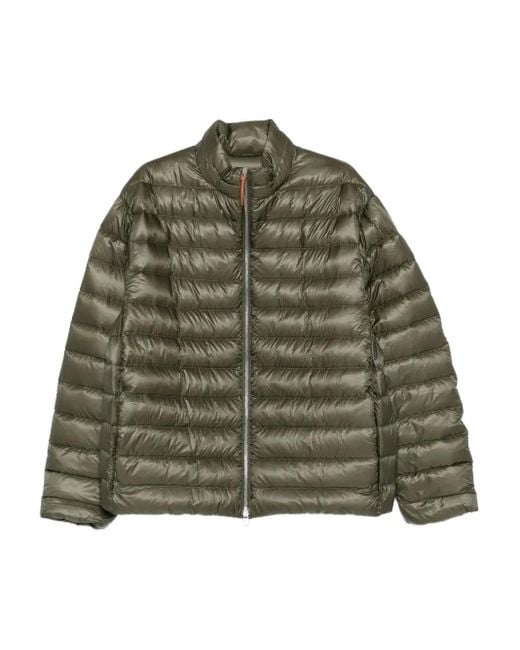 Jil Sander Green Quilted Puffer Jacket for men