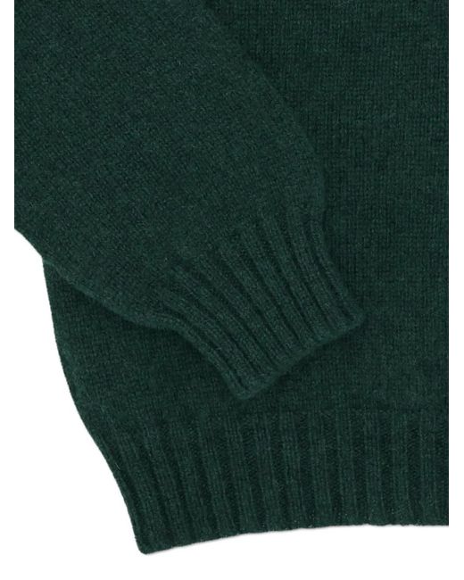 Fortela Green Shetland Turtleneck Sweater for men